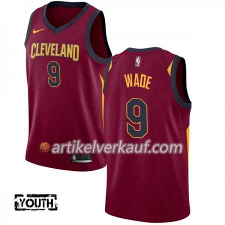 NBA Cleveland Cavaliers Trikot Dwyane Wade 9 Nike 2017-18 Maroon Swingman - Kinder